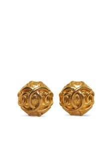 CHANEL Pre-Owned boucles d'oreilles à boutons CC