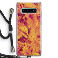 Eternal Fire: Samsung Galaxy S10 Plus Transparant Hoesje met koord