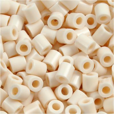 NABBI Foto kralen, afm 5x5 mm, gatgrootte 2,5 mm, medium, lichtbeige (12), 1100 stuk/ 1 doos