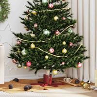 VidaXL Kerstboomstandaard 1.73 rood 50 x 50 x 15,5 cm staal