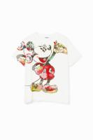 Arty T-shirt met Mickey Mouse - WHITE - L