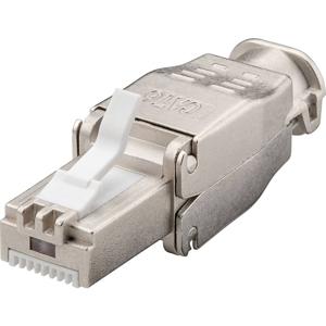 TRU COMPONENTS CAT 6a RJ45-connector, zonder gereedschap 1610346 Stekker, recht Aantal polen (sensoren) 8P8C 1 stuk(s)