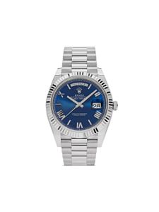 Rolex montre Day-Date 40 mm pre-owned (2022) - Bleu