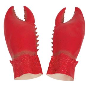 Verkleed speelgoed Lobster/kreeft scharen handschoenen - 33 cm - Carnaval