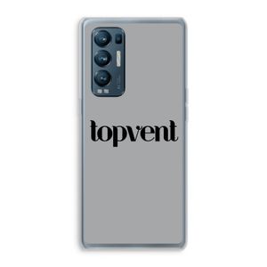 Topvent Grijs Zwart: Oppo Find X3 Neo Transparant Hoesje