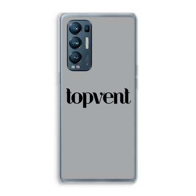Topvent Grijs Zwart: Oppo Find X3 Neo Transparant Hoesje