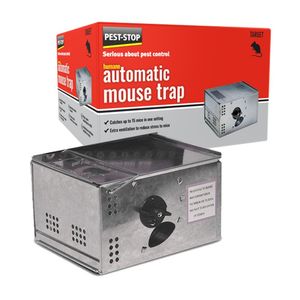 Pest-Stop Automatic Metal Mouse trap, Muizenval metaal