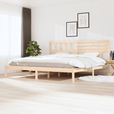 Bedframe massief grenenhout 200x200 cm