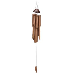 Bamboe windorgel - met koordstopper - 54 cm - windgong - windmobiel - windklok