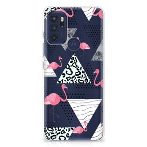 Motorola Moto G60s TPU Hoesje Flamingo Triangle