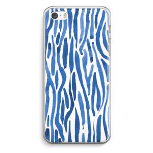 Blauwe nerven: iPhone 5 / 5S / SE Transparant Hoesje