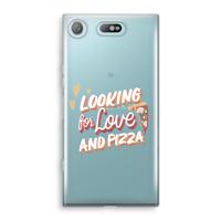 Pizza is the answer: Sony Xperia XZ1 Compact Transparant Hoesje