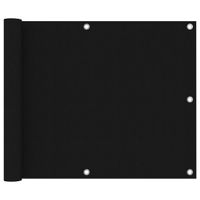 VidaXL Balkonscherm 75x600 cm oxford stof zwart