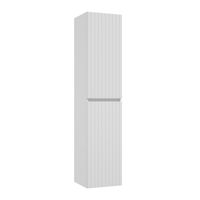 Fontana Versus kolomkast met ribbelfront 160x35x35cm mat wit - thumbnail