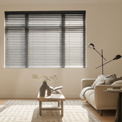 Houten jaloezieën Abachi 50mm