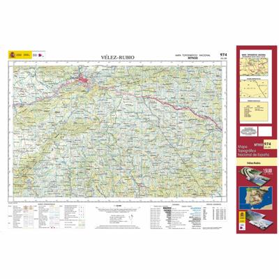 Topografische kaart 974 MT50 Vélez Rubio | CNIG - Instituto Geográfico Nacional1
