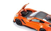 Siku Chevrolet Corvette ZR1 staal 8,1 cm oranje/zwart (1534) - thumbnail