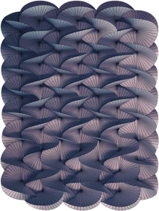 Moooi Carpets - Vloerkleed Serpentine Warm Blue Low Pile -