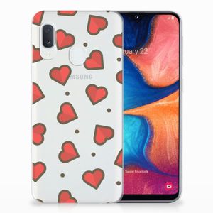 Samsung Galaxy A20e TPU bumper Hearts