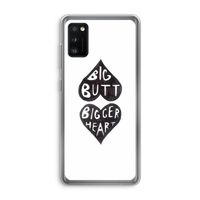 Big butt bigger heart: Samsung Galaxy A41 Transparant Hoesje