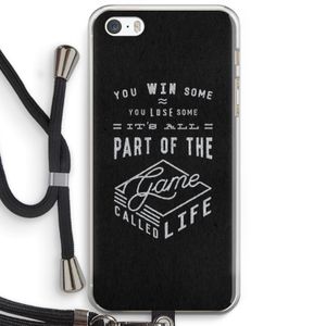 Life: iPhone 5 / 5S / SE Transparant Hoesje met koord