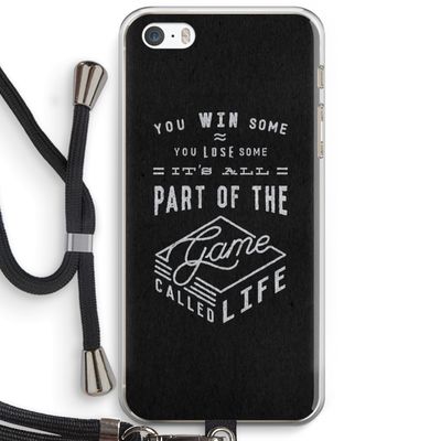 Life: iPhone 5 / 5S / SE Transparant Hoesje met koord