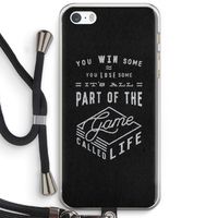 Life: iPhone 5 / 5S / SE Transparant Hoesje met koord