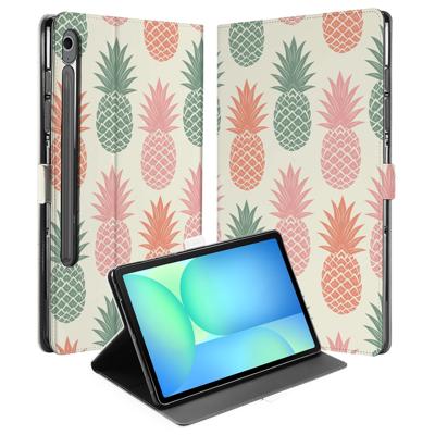Ananas Book Case Hoesje met Standaard Samsung Galaxy Tab S10 FE | Tab S9 FE Ananas Book Case Hoesje met Standaard Samsung Galaxy Tab S10 FE | Tab S9 FE