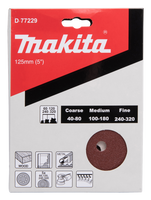 Makita Accessoires Schuurschijf 125mm Red Velcro - D-77229 - D-77229