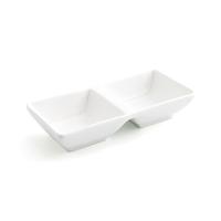Snackdienblad Quid Select Wit Keramisch 15 x 7 cm (12 Stuks) (Pack 12x)