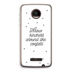 Confetti: Motorola Moto Z Force Transparant Hoesje