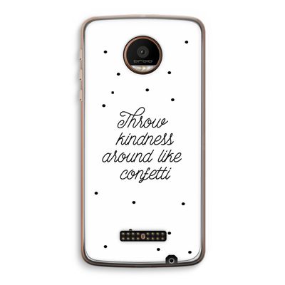 Confetti: Motorola Moto Z Force Transparant Hoesje