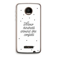 Confetti: Motorola Moto Z Force Transparant Hoesje