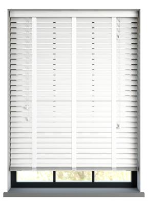 Sunwood PVC jaloezie met ladderband - wit nerf