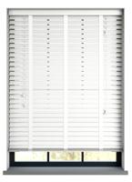 Sunwood PVC jaloezie met ladderband - wit nerf