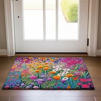 kleurrijke bloemen deurmat vloermatten wasbare tapijten keukenmat antislip oliebestendig tapijt binnen buiten mat slaapkamer decor badkamer mat entree tapijt Lightinthebox