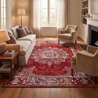 Vloerkleed Maderno - Rood 170x120cm - Polypropyleen - Dekbed-Discounter.nl