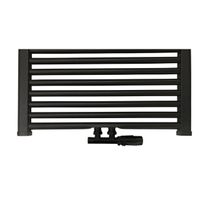 Best Design Nero-Luxeuniversele radiator aansluitset midden onder haaks zwart mat 4009900 - thumbnail