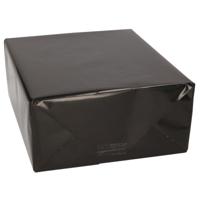 Kadopapier / kaftpapier - 2x - 200 x 70 cm - glanzend zwart - kaftpapier voor schoolboeken