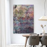 Urban Cotton Wandkleed 'Birch Tree Autumn 2' 145 x 190cm in Frame - black