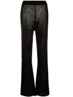 Nanushka pantalon slim Bazia en crochet - Noir - thumbnail