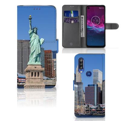 Motorola One Action | Flip Cover | Vrijheidsbeeld
