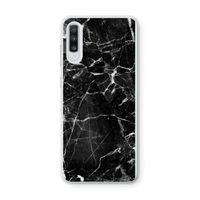 Zwart Marmer 2: Samsung Galaxy A70 Transparant Hoesje