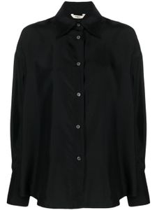 Barena chemise Bernarda en soie - Noir