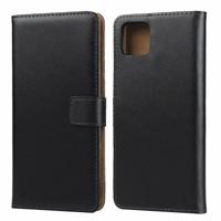 Lederen horizontale Flip holster voor Google pixel 4 XL met magnetische sluiting en beugel en kaartsleuf en portemonnee
