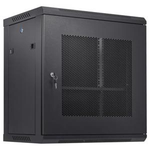 VEVOR 12U wandgemonteerde netwerkserverkast 15,5'' diepe serverrackkastbehuizing Max. 200 lbs. Laadvermogen op de vloer, met afsluitbare zijpanelen, voor IT-apparatuur, A/V-apparatuur