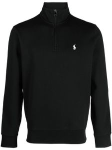 Polo Ralph Lauren pull zippé à logo brodé - Noir