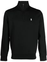 Polo Ralph Lauren pull zippé à logo brodé - Noir