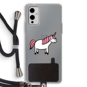 Eenhoorn: OnePlus 9 Transparant Hoesje met koord