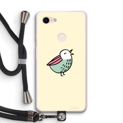 Birdy: Pixel 3 XL Transparant Hoesje met koord